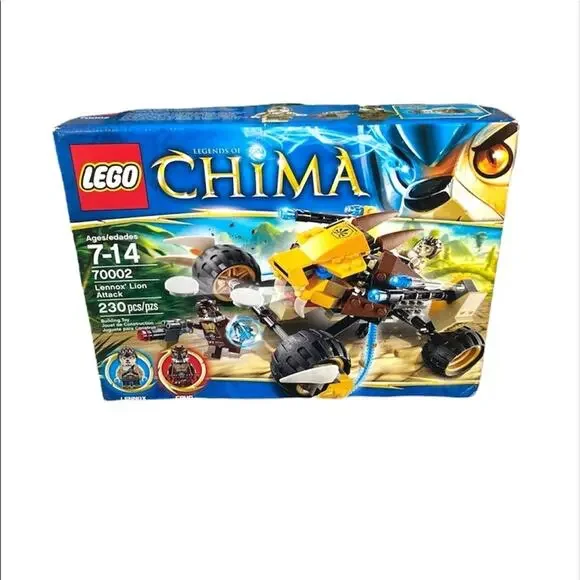 Lego legends of Chima Lennox Lion attack set 230 pcs Crug ages 7-14 70002 NEW