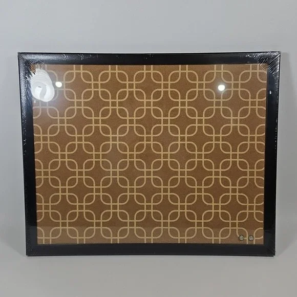 U Brands Rectangular Solid Cork Bulletin Board, Wall Mount, 20