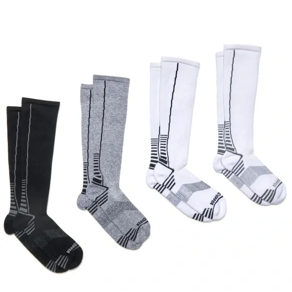 NWT TOMMIE COPPER ULTRATEMP Over The Calf Compression Socks 4-Pack Size‎ 10-12.5