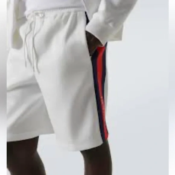 Gucci Neoprene Web Stripe Technical Track Shorts sz M