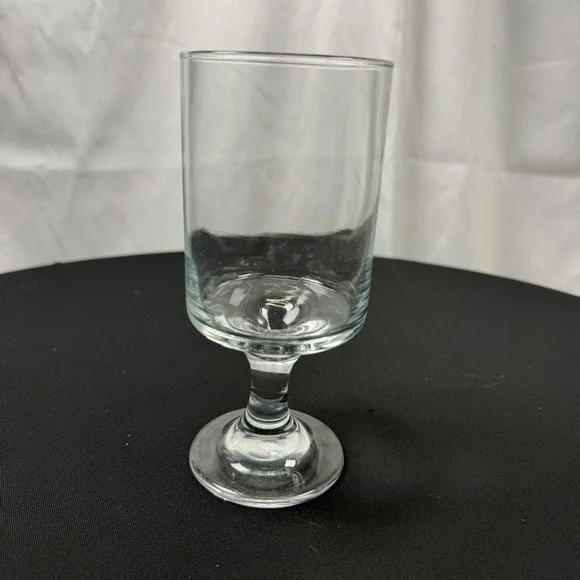 Vintage Libbey Clear Glass Water Wine Goblet 5