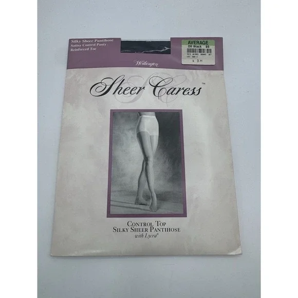 Vintage JcPenny Sheer Caress‎ Subtle Super Shapers Queen Short Off Black 87 New