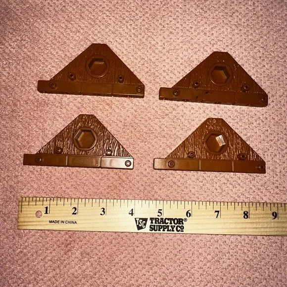 4 Fisher‎ Price Imaginext Medieval Castle Replacement Triangular Bracket Pane