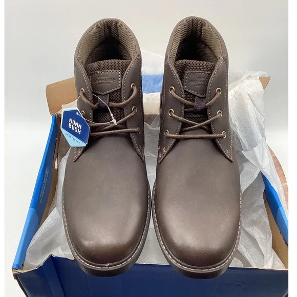 Nunn Bush Mens Brown Chukka Boots Lace Up Lug Sole Smartscent Casual Shoes
