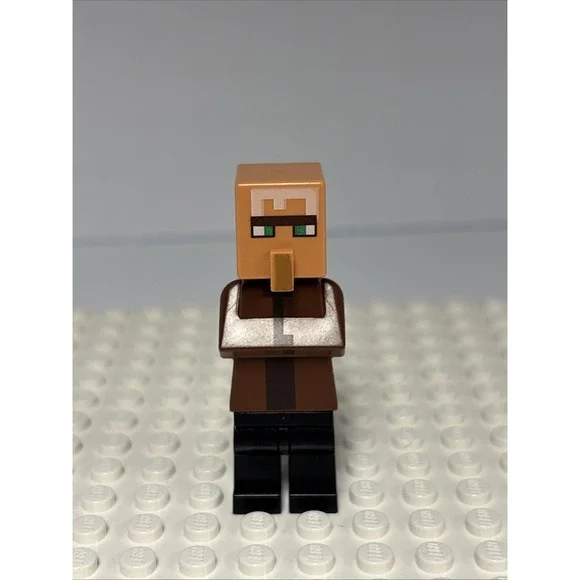 Lego Minecraft Villager Reddish Brown Minifigure 21138 21128