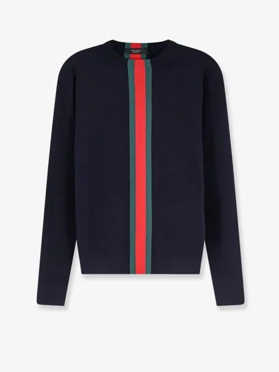 Gucci Crewneck Knitwear With Web Details Tag Size L Men