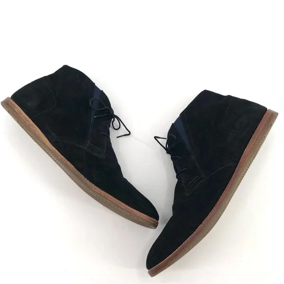 BEN SHERMAN Black Suede Chukka Boot Men 13 Lace Up Casual Classic Desert Boot