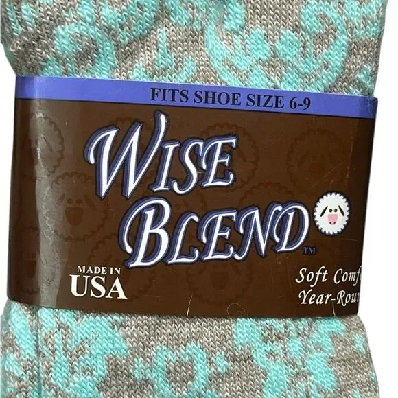 Wise Blend Women’s Soft Comfy Socks, Size M,‎ NWT