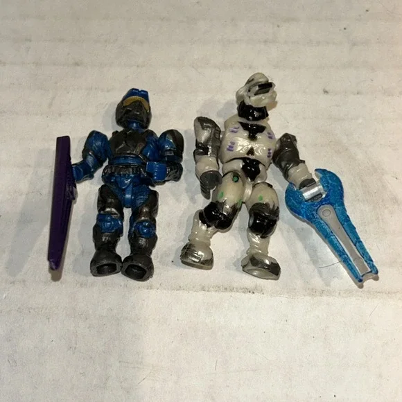 HALO MEGA BLOKS COMBAT ELITE ULTRA MINI FIGURE COVENANT WRAITH & Marine 96832 D3