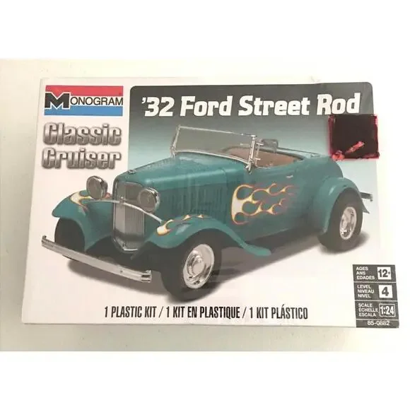 Monogram 32 Ford Street Rod Plastic Model Brand New Sealed Classic Cruiser