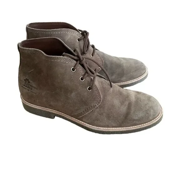 Panama Jack Gael Leather Boots Grayish Brown Suede Ankle Waterproof Classic