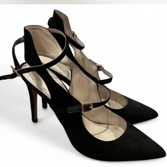 Marc‎ Fisher Black Strappy Heels