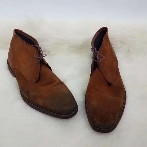 Ted Baker Mens‎ Oxfords 16 Azzlan Suede Brown Tan