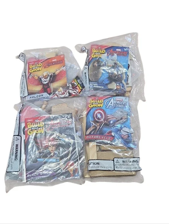 Build And Grow Lowes Avengers Marvel New Lot Of 4 Kits Craft Captain America