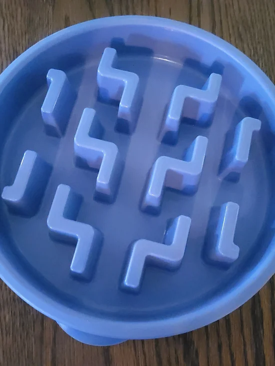 Outward Hound Fun Slo Slow Feeder Dog Bowl Large Regular Blue Activity Treat