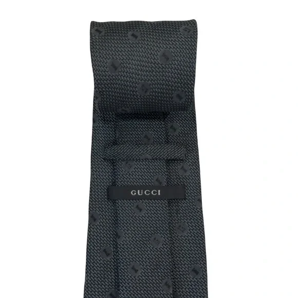 Gucci Men's Recent Tie Black/Gray 