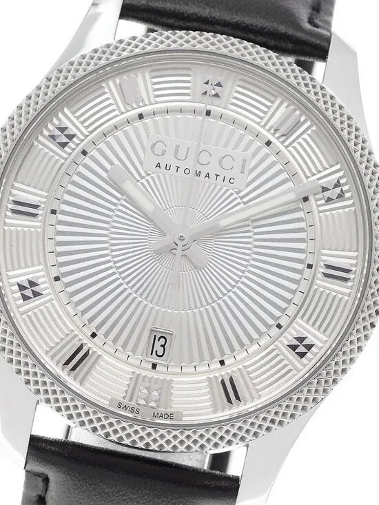 GUCCI Erics 126.3/YA126339 Date Silver Dial Automatic Men's Watch