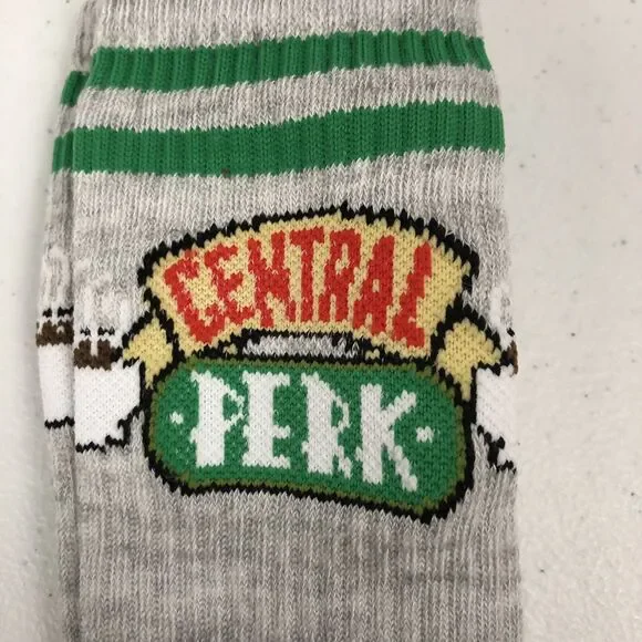 Friends The TV Series Central Perk Crew Socks Size 10-13 NWT