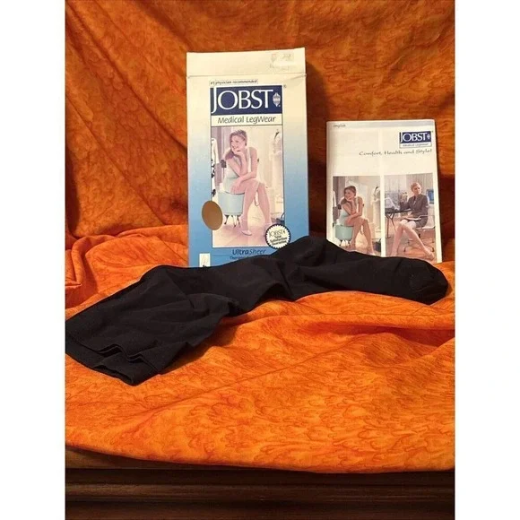 Jobst Medical Legwear‎ Knee High Compression Stockings Small Midnight Navy