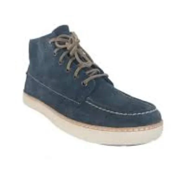 Timberland Men's Blue Hudston Washed Leather Lace Up Ankle Chukka Boot Size‎ 9