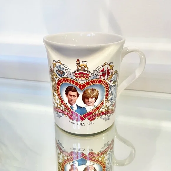 Vintage 1981 Prince Charles and Princess Diana Made in England Mug