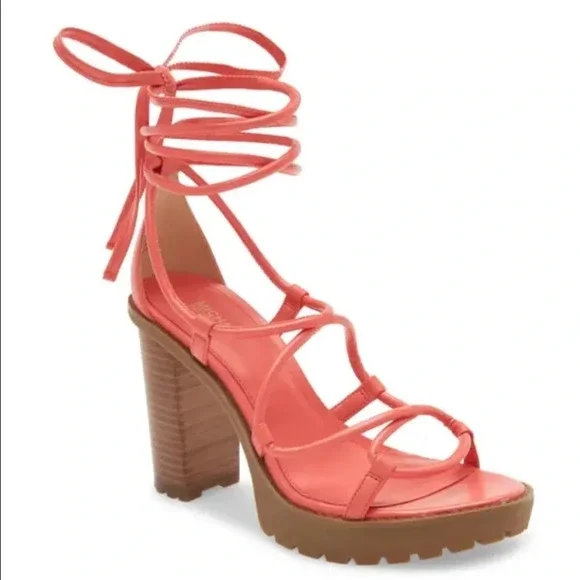 Michael Michael Kors - Coral Vero Lug Platform Ankle Wrap Sandal US 6.5