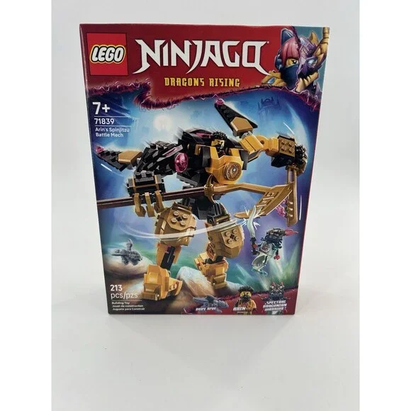 LEGO NINJAGO Dragons Rising Arin’s Spinjitzu Battle Mech 71839 New Fast Shipping