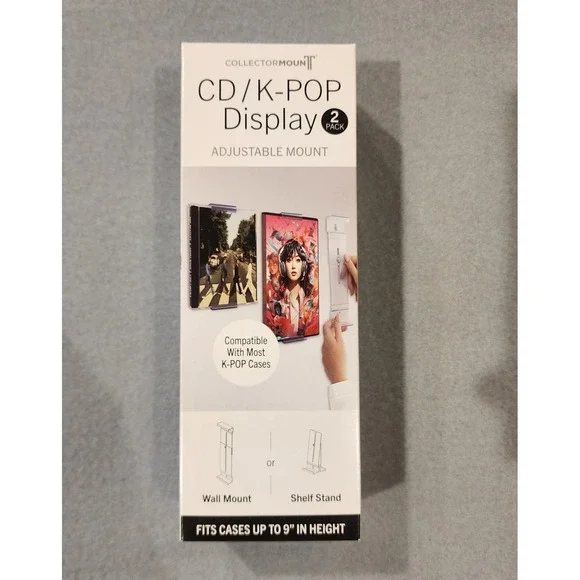CollectorMount CD K-Pop Display Adjustable Mount 2 Pack Lot of 4 New