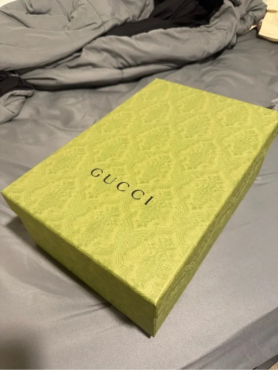 Gucci Lime Green Patterned Logo Box