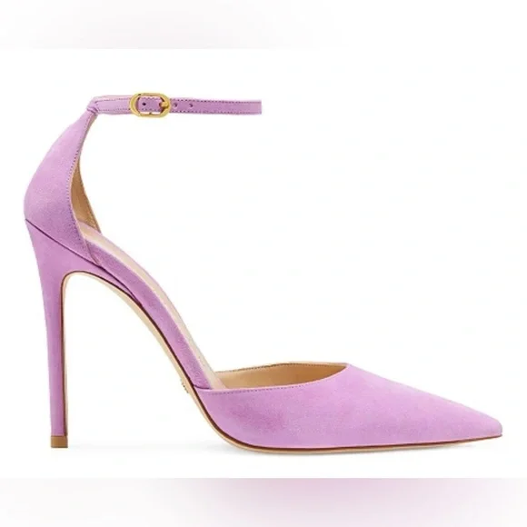 Stuart Weitzman Stuart 100 Strap Pump Suede