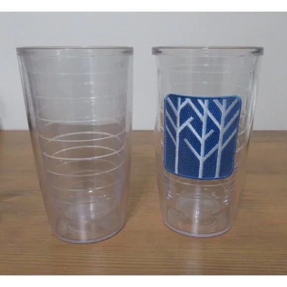 Tervis Tumbler 16 oz Geometric Tree 2 Piece Set Insulated Made in USA Lifetime