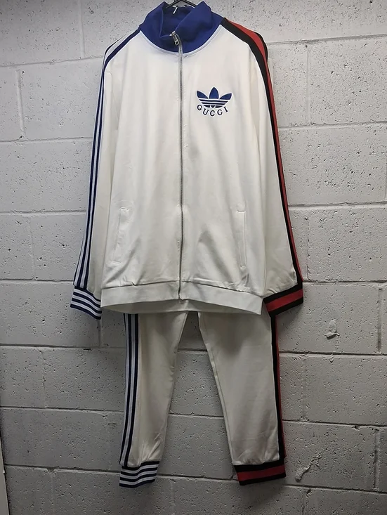 NWT Mens Gucci Adidas 2 Piece Track Suit