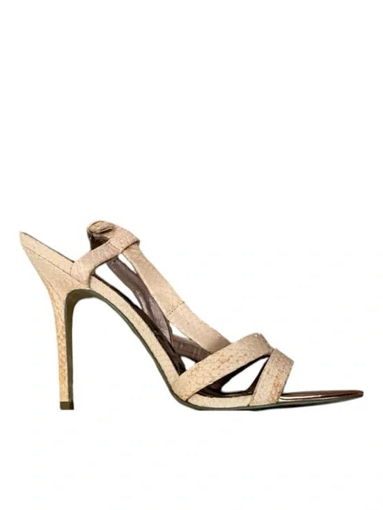Sam Edelman Abbott  Snakeskin Leather Strappy‎ High Heel Sandals