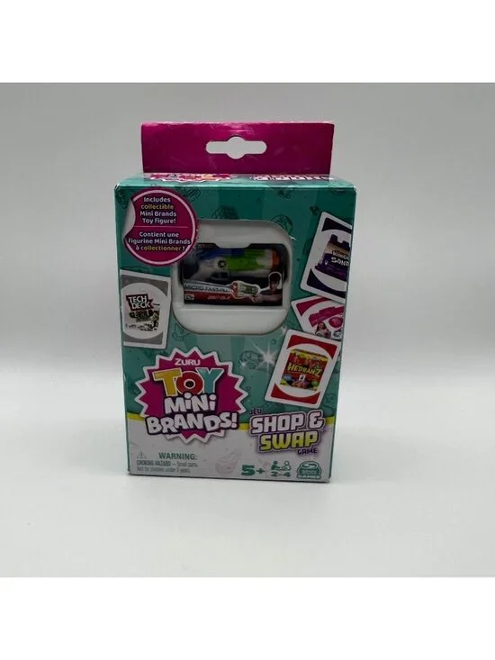 Zuru Toy Mini Brands Shop & Swap Game With Collectible Mini Figure 49 Cards Ages