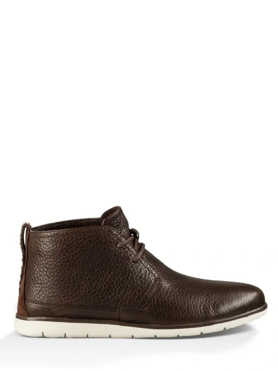 Ugg Freamon Men's Espresso Brown Leather Chukka Boots size 9
