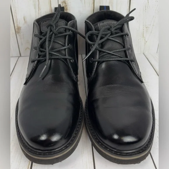 Nunn Bush Mens‎ 8.5M Black Waterproof Leather Chukka Boots Comfort Gel 84881-001