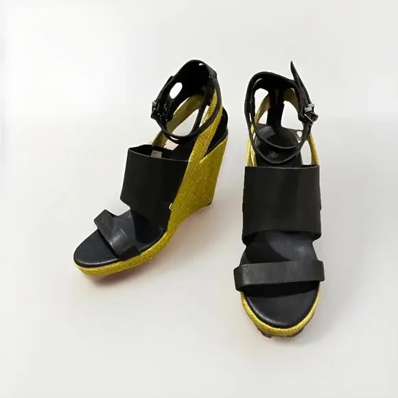 GORGEOUS DIESEL ALMA ESPADRILLE WEDGES ANKLE STRAPS SIZE US10 VGC RP $500+