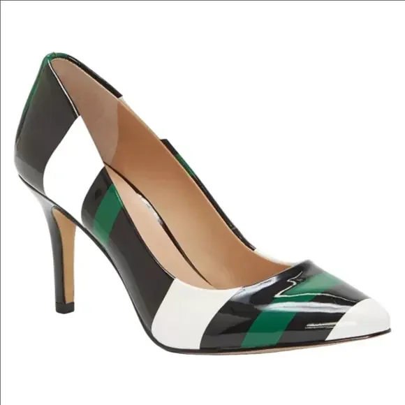 INC International Concepts Zitah Striped Pointed Toe Pumps