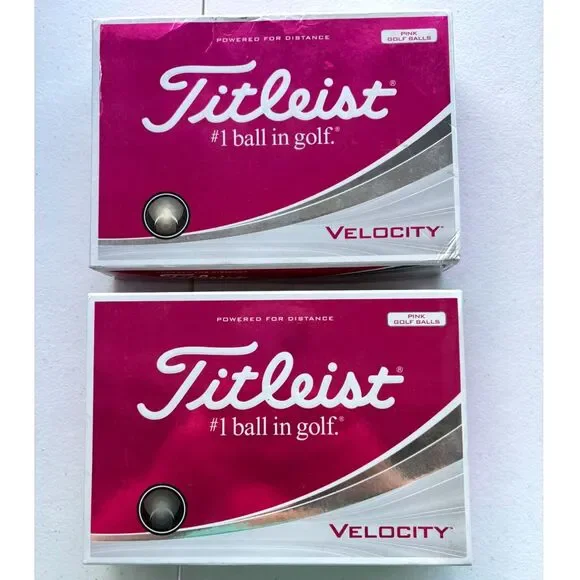 2 Boxes of Nike Hyperflight Tour Preferred 3-Piece Golf Balls-Pink