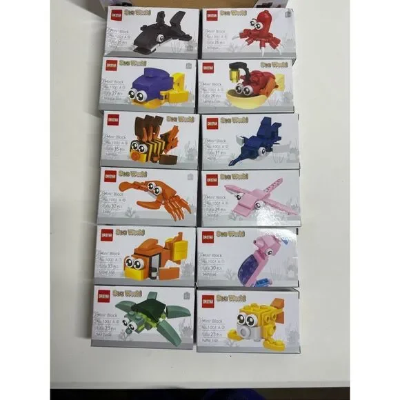 DR STAR DIY Sea World Mini Blocks 12 pcs Set