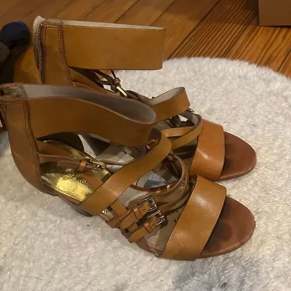 Michael Kors Gladiator Heels Women’s 8.5 Tan