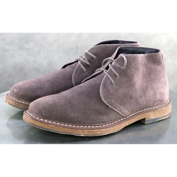 Joseph Abboud Collection Men's Desert Boots Size 8 Suede Gray