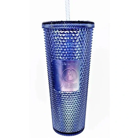 Starbucks Walt Disney‎ World 50th Anniversary Studded Cold Cup Tumbler 24 oz