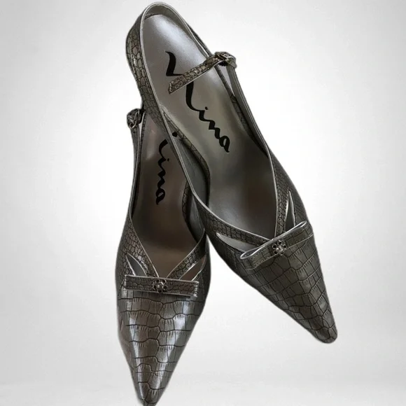 Nina Silver Pumps