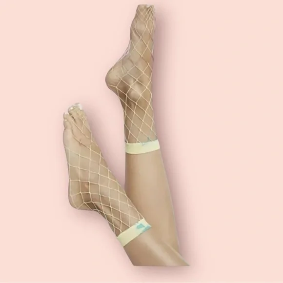 FREE PEOPLE Socks Tie Dye Fishnet Anklet NEW Retail $43 Mermaid