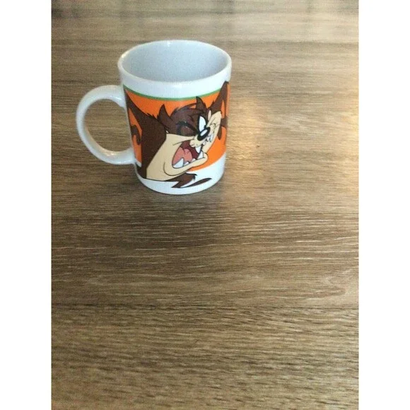 Vintage Looney Tunes Tasmanian Devil Coffee Cup Warner Bros Gibson 2000 TAZ