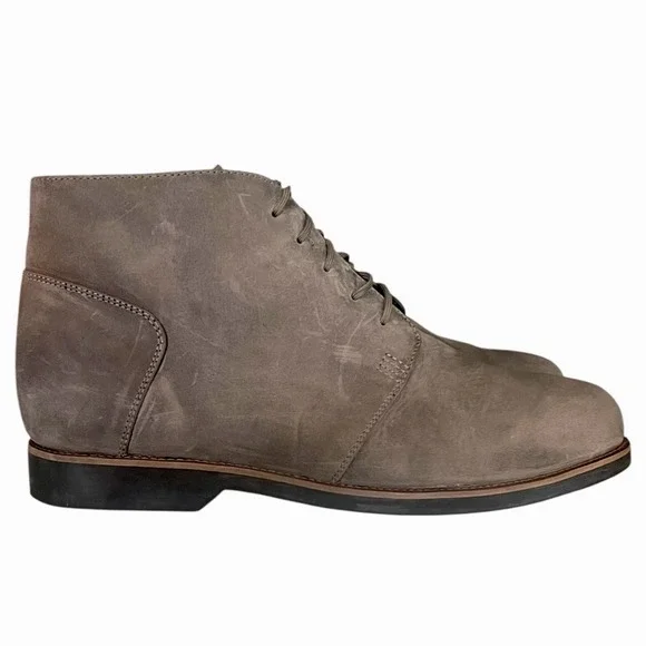 Nisolo Mens‎ Distressed Grey Leather Chukka Boots  Desert Boots Size 10