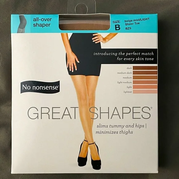 No Nonsense Women's Great Shapes All Over Shaping Tight NWT
