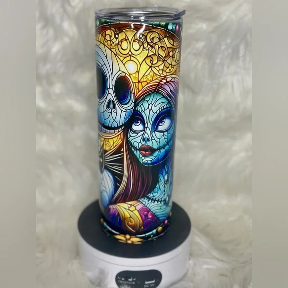 Nightmare Before‎ Christmas Jack and Sally 20 oz. Stainless Steel Tumbler