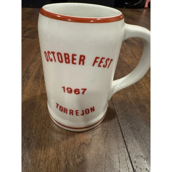 Vintage‎ Octoberfest 1967 Torrejon Spain Stoneware Beer Mug
